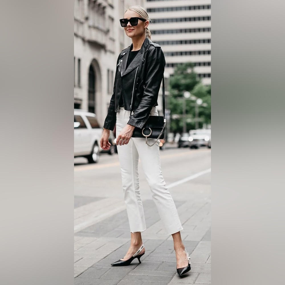 Dior Black Slingback Heels with Pointed Toe